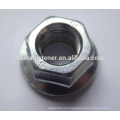 din6923 hex flangee nuts,stainless steel flange nut,serrated flange nut A2-70/A2-80